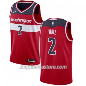 Maglia NBA Washington Wizards John Wall 2 Nike 2017-18 Rosso Swingman - Uomo
